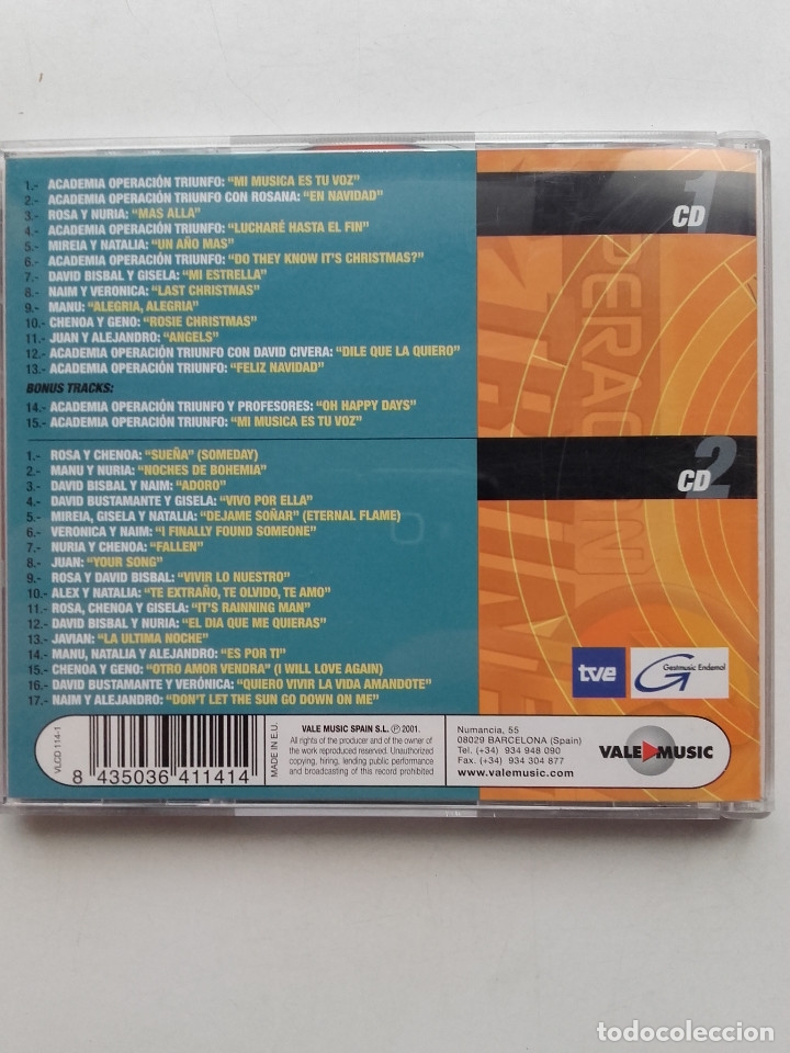 CDs de Música: OPERACION TRIUNFO ALBUM - 2 CD - Foto 2 - 178666807