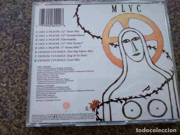 CDs de m&uacute;sica: CD -- MADONNA -- LIKE A PRAYER -- 3 TEMAS -- - Foto 2