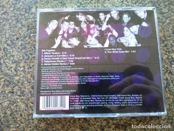 CDs de m&uacute;sica: CD MAXI SINGLE -- MADONNA -- Get Together -- 6 TEMAS -- - Foto 2