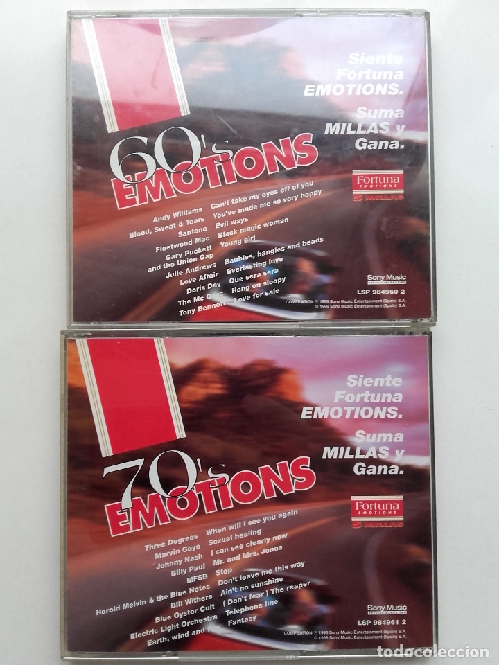 CDs de Música: EMOTIONS 60´S Y 70´S - 2 CD - Foto 3 - 178779688