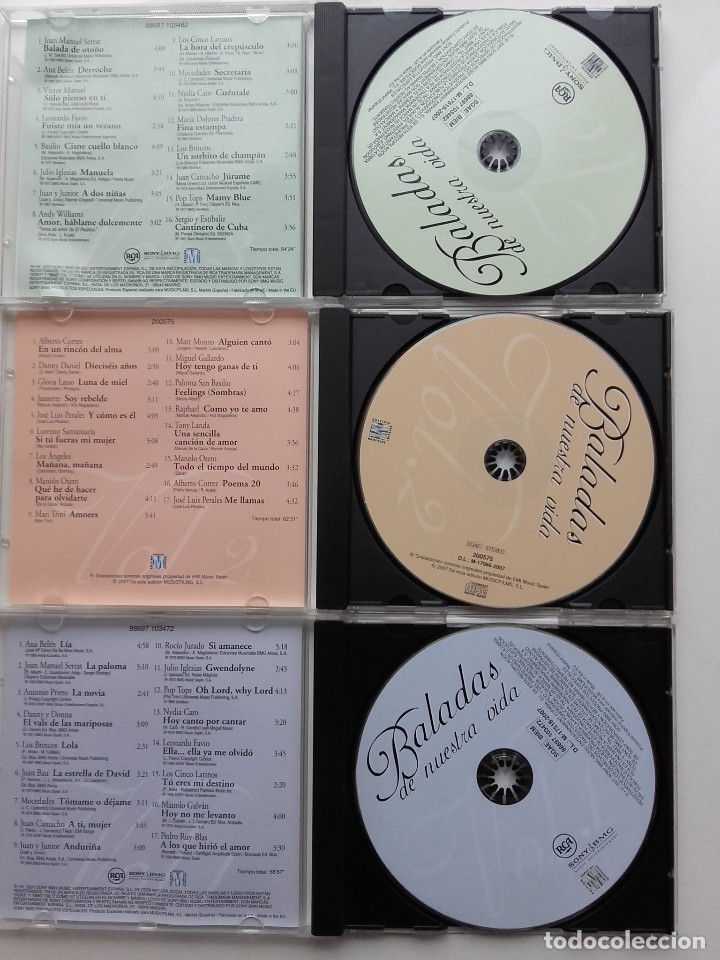 CDs de Música: BALADAS DE NUESTRA VIDA - 3 CD - 50 CANCIONES - Foto 2 - 178779883