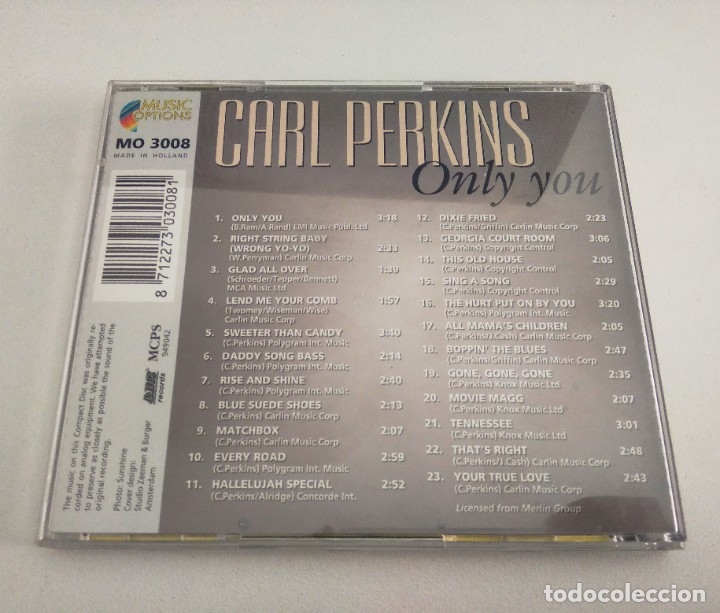 CDs de m&uacute;sica: Carl Perkins. Only you. CD - Foto 2