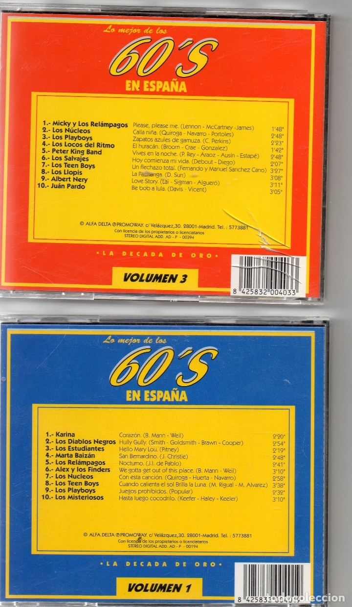 cd - lo mejor de los 60`s en españa - la decada - Comprar CDs de Música ...