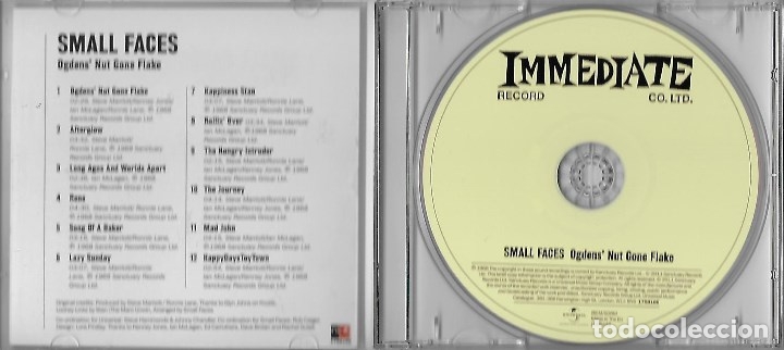CDs de m&uacute;sica: SMALL FACES: OGDENS&acute; NUT GONE FLAKE. CL&Aacute;SICO RHYTHM&acute;N&acute;BLUES / MOD U.K. - Foto 2