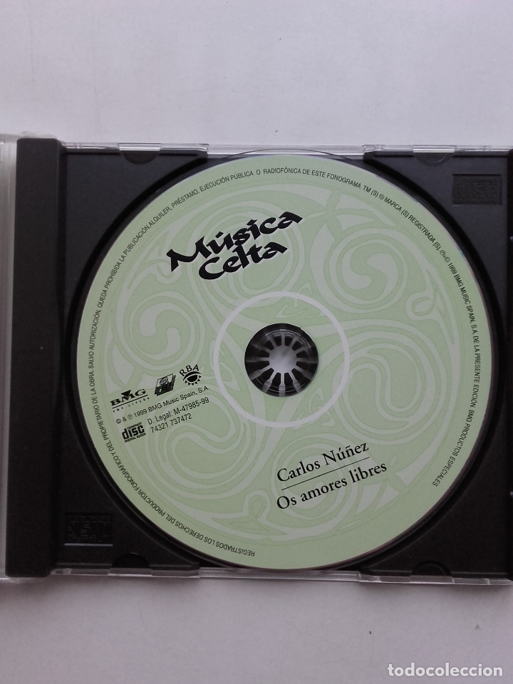 CDs de Música: CARLOS NUÑEZ - OS AMORES LIBRES - CD - MUSICA CELTA - Foto 2 - 179016302