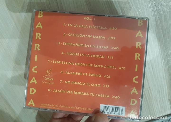 CDs de m&uacute;sica: CD BARRICADA VOLUMEN 1  VERSIONES ORIGINALES - Foto 2