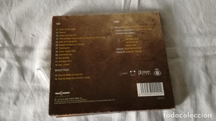 CDs de m&uacute;sica: 3-CD DAVID BISBAL-PREMONICION-CD + dvd - Foto 4