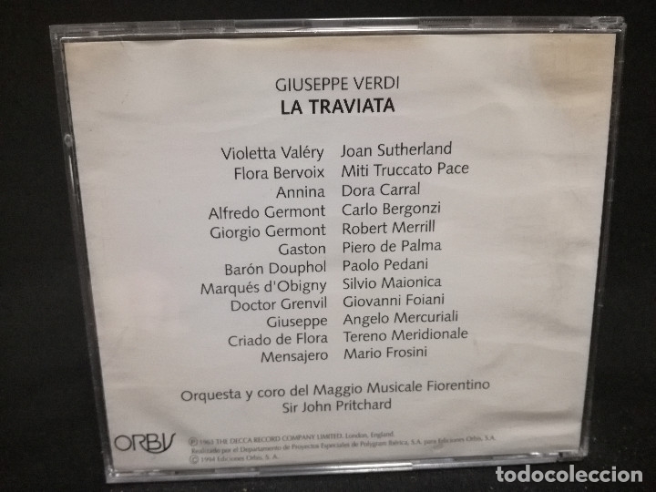 CDs de m&uacute;sica: CD - LA TRAVIATA - PRIMERA PARTE - Foto 2