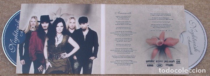 CDs de m&uacute;sica: NIGHTWISH -   AMARANTH (2 CD SINGLE) 2007 - 7 TEMAS - DIGIPACK - Foto 2