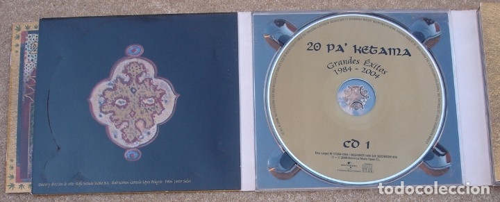 CDs de m&uacute;sica: KETAMA - GRANDES EXITOS  1984-2004 (2 CD+ DVD) 2004 - DIGIPACK - Foto 3