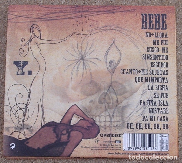 CDs de m&uacute;sica: BEBE - BEBE Y . (CD DIGIPACK) 2009 - 13 TEMAS - Foto 3