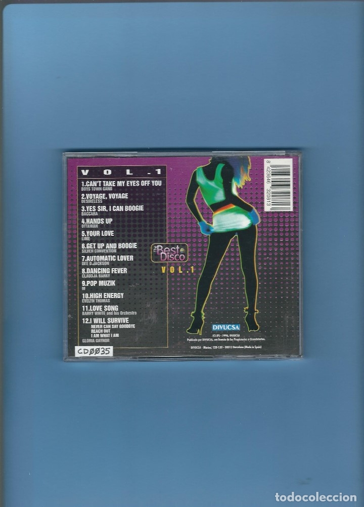 CDs de m&uacute;sica: CD - THE BEST DISCO - VOL. 1 - Foto 2