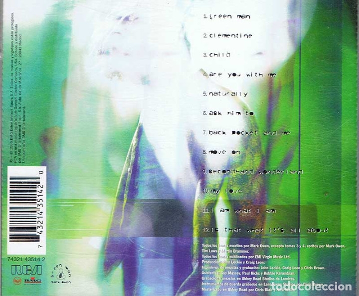 CDs de m&uacute;sica: Mark Owen - Green Man. CD. RCA - Foto 2