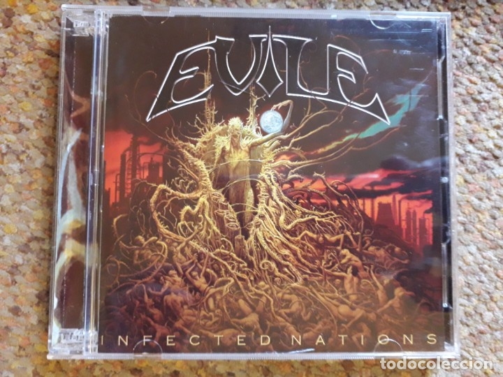 CDs de m&uacute;sica: Evile , Infected Nations , CD+DVD ,2009 ,  estado impecable - Foto 1