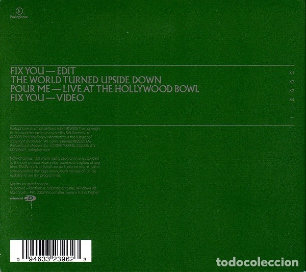 CDs de m&uacute;sica: Coldplay - Fix you - Foto 2
