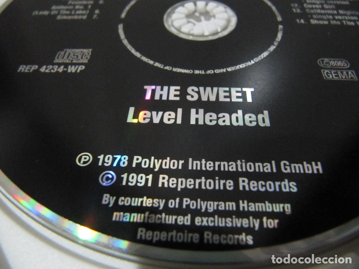 CDs de m&uacute;sica: The Sweet &lrm;&ndash; Level Headed - Foto 2