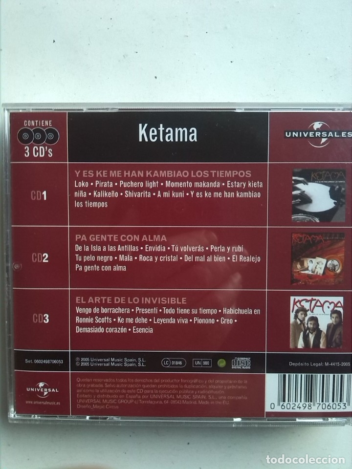 CDs de m&uacute;sica: KETAMA 3 CDS - Foto 2