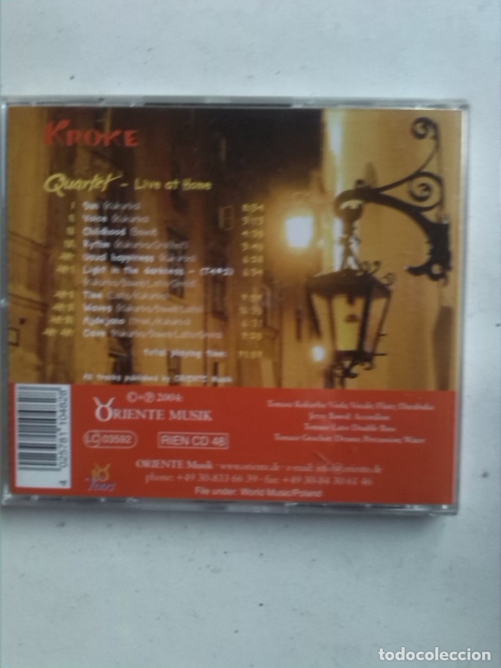 CDs de m&uacute;sica: KROKE QUARTET LIVE AT HOME - Foto 2