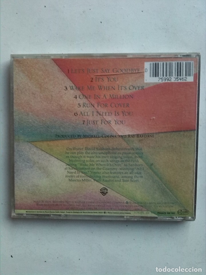 CDs de m&uacute;sica: DAVID SANBORN VOYEUR 1983 - Foto 2