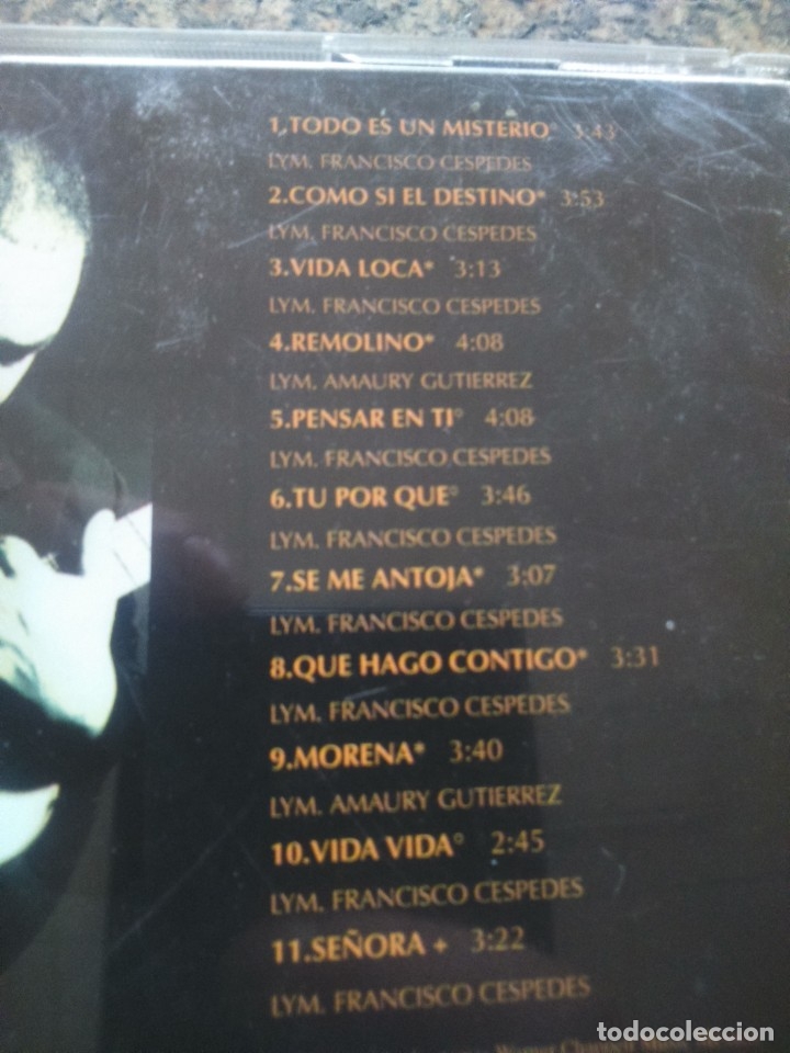 CDs de m&uacute;sica: CD -- FRANCISCO CESPEDES -- VIDA LOCA -- 11 TEMAS -- - Foto 2