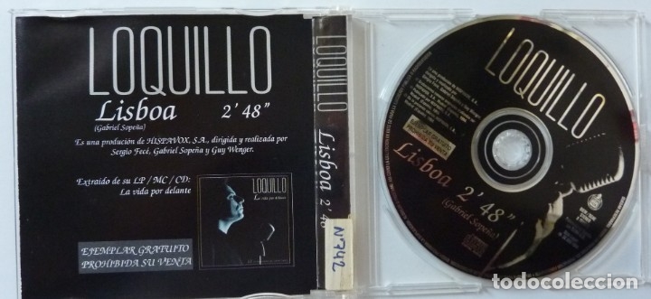 CDs de m&uacute;sica: LOQUILLO // LISBOA // 1994 // CD SINGLE - Foto 2