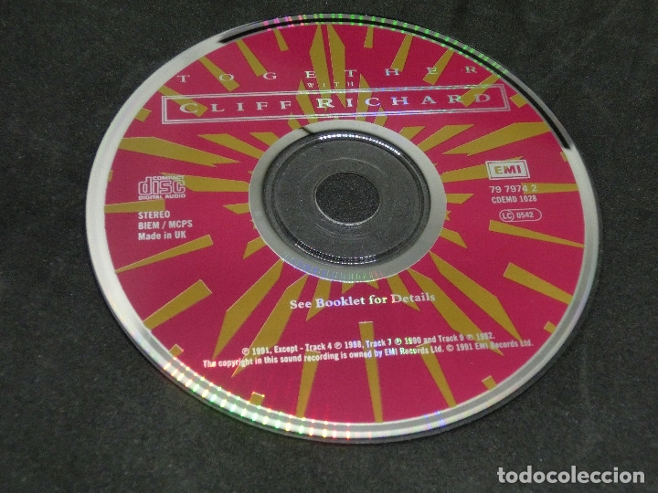 CDs de m&uacute;sica: CD - CLIFF RICHARD - TOGETHER - 1991 - Foto 7