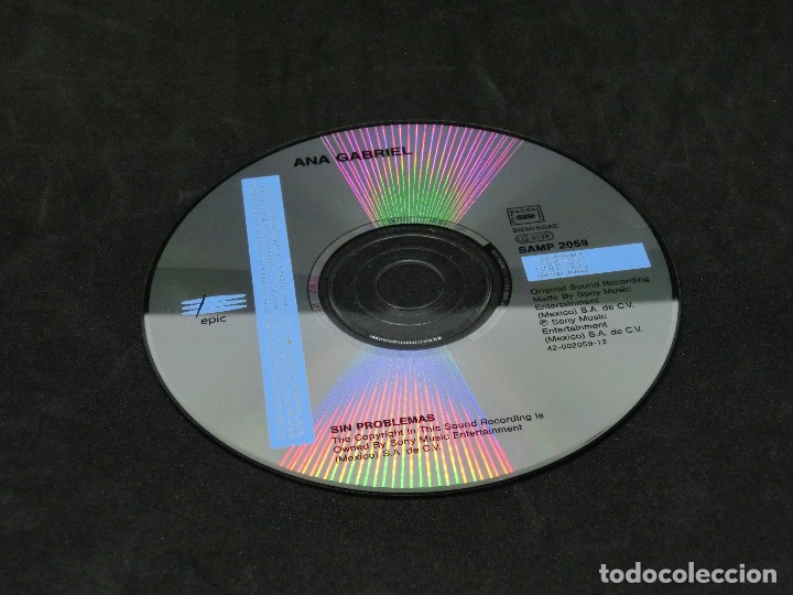 CDs de m&uacute;sica: CDSINGLE - ANA GABRIEL - SIN PROBLEMAS - 1993 - CD SINGLE - Foto 3