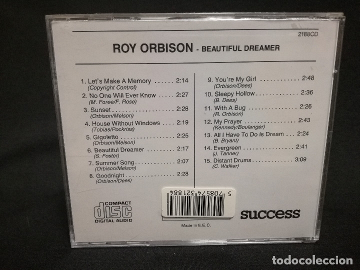 CDs de m&uacute;sica: CD - ROY ORBISON - BEAUTIFUL DREAMER - Foto 2