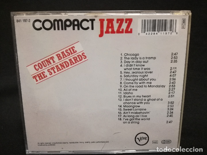 CDs de m&uacute;sica: CD - COMPACT JAZZ - COUNT BASIE - THE STANDARS - Foto 2
