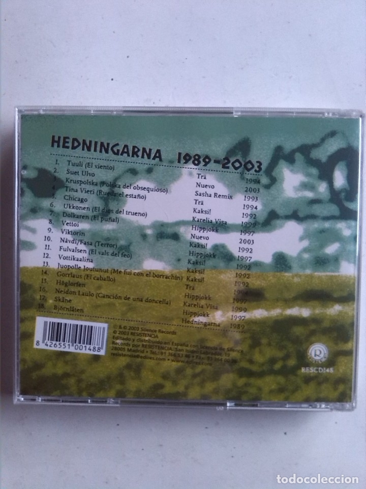 CDs de m&uacute;sica: HEDNINGARNA 1989-2003 - Foto 2