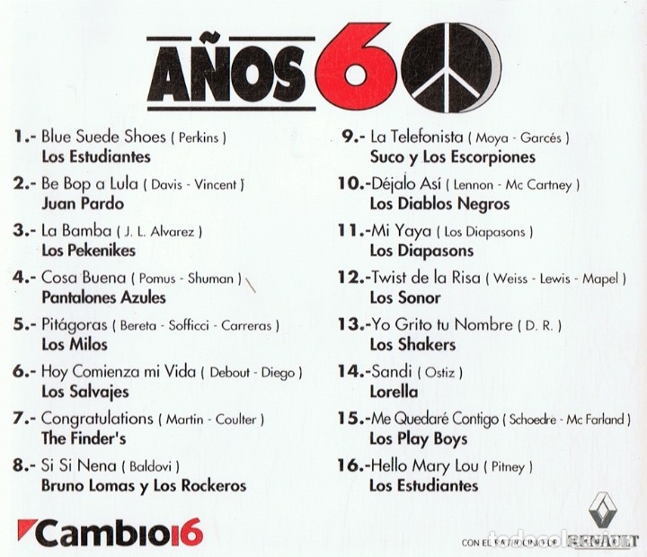 CDs de m&uacute;sica: ROCK ESPA&Ntilde;OL A&Ntilde;OS 60 - Foto 2