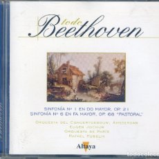 CDs de Música: BEETHOVEN ( SINFONIA Nº1 Y Nº6 LA PASTORAL). Lote 180332408