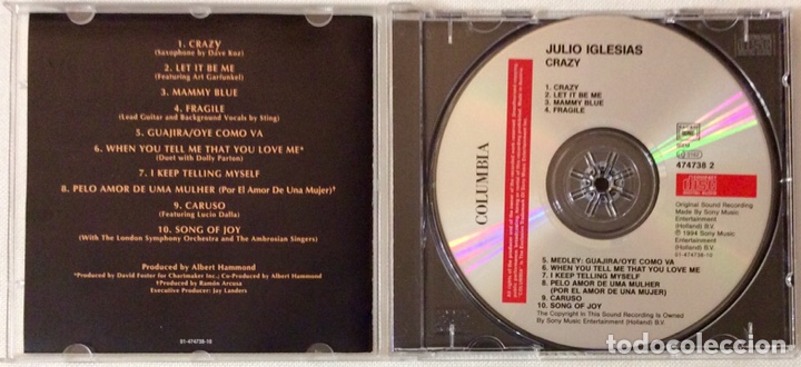 CDs de m&uacute;sica: JULIO IGLESIAS , CRAZY CD (1994) - Foto 2