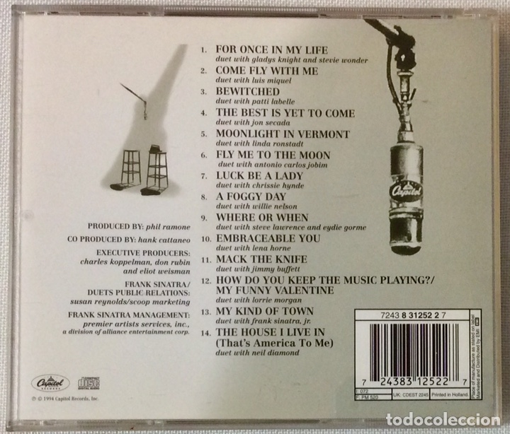 CDs de m&uacute;sica: FRANK SINATRA , DUETS II CD (1994) - Foto 3