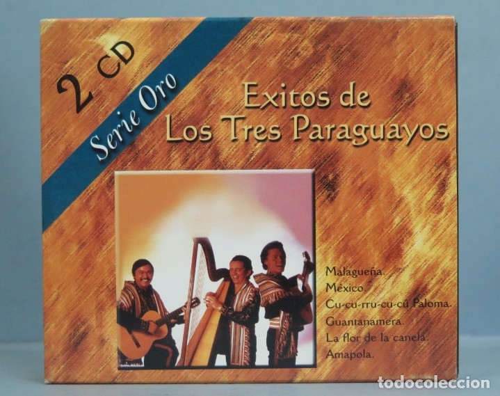 CDs de m&uacute;sica: 2 CD. EXITOS DE LOS TRES PARAGUAYOS - Foto 1