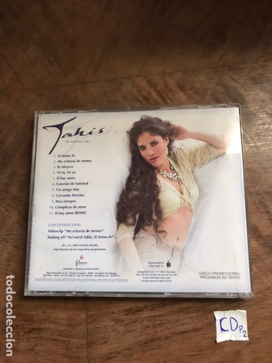 CDs de m&uacute;sica: TAHIS - TIENES FE - Foto 1