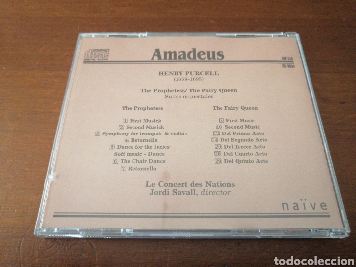 CDs de m&uacute;sica: AMADEUS 116 PURCELL NA&Iuml;VE - Foto 2