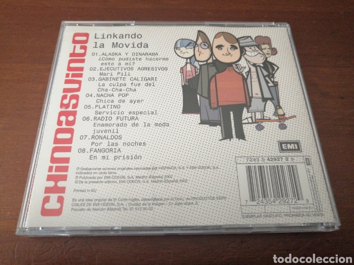 CDs de m&uacute;sica: CHINDASVINTO LINKANDO LA MOVIDA EMI 2002 - Foto 2