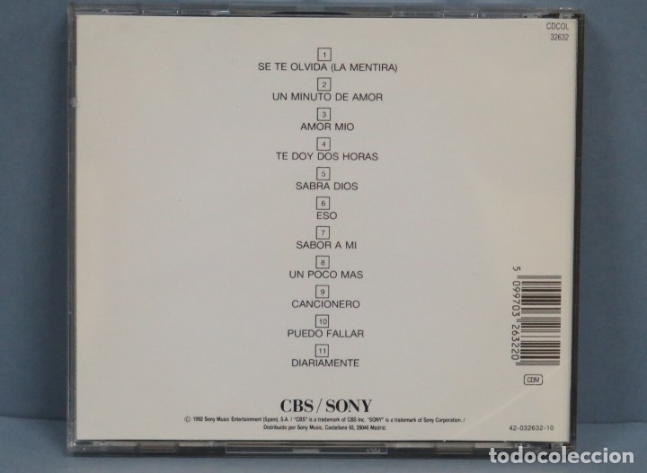CDs de m&uacute;sica: CD. LOS PANCHOS. SABOR A MI - Foto 2