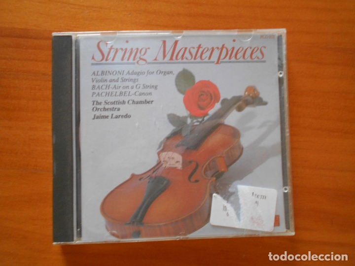 CDs de m&uacute;sica: CD STRING MASTERPIECES - ALBINONI, BACH, PACHELBEL (V4) - Foto 1
