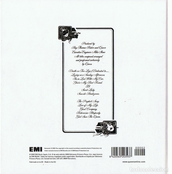 CDs de m&uacute;sica: QUEEN A NIGHT AT THE OPERA  (LIBRO CD) - Foto 2