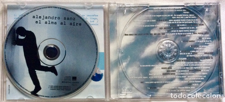 CDs de m&uacute;sica: ALEJANDRO SANZ , EL ALMA AL AIRE CD (2000) - Foto 3