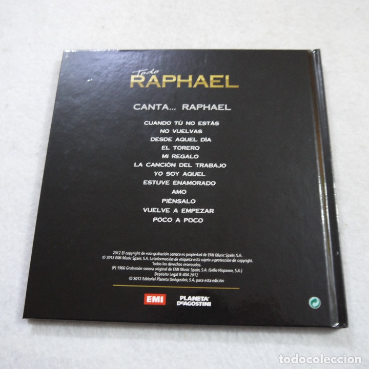 CDs de m&uacute;sica: TODO RAPHAEL N.&ordm; 1 - CANTA&hellip; RAPHAEL 1966 - LIBRO-CD 2012 - Foto 3