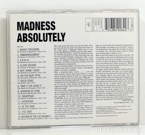 CDs de m&uacute;sica: MADNESS - ABSOLUTELY - CD - COMO NUEVO. - Foto 2