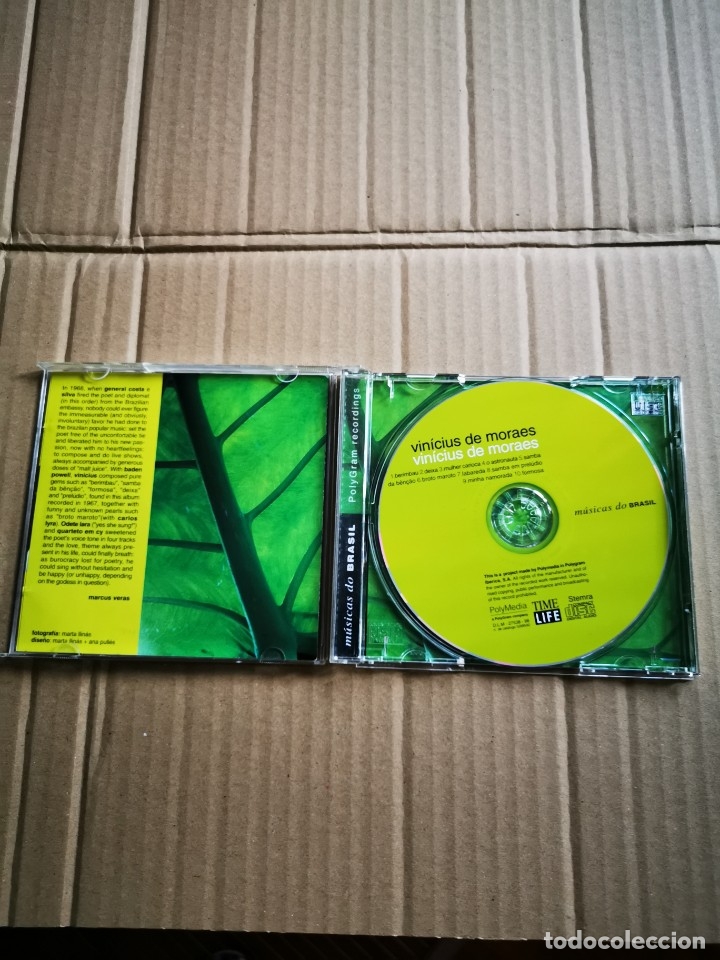 CDs de m&uacute;sica: VINICIUS DE MORAES    CD 1998    EDITADO FOR LIFE - Foto 2