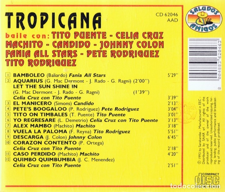 CDs de m&uacute;sica: TROPICANA - Foto 2