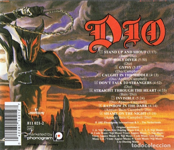 CDs de m&uacute;sica: DIO HOLY DIVER - Foto 2