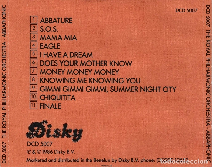 CDs de m&uacute;sica: ROYAL PHILHARMONIC ORCHESTRA Abbaphonic CD 1986 ABBA - Foto 2