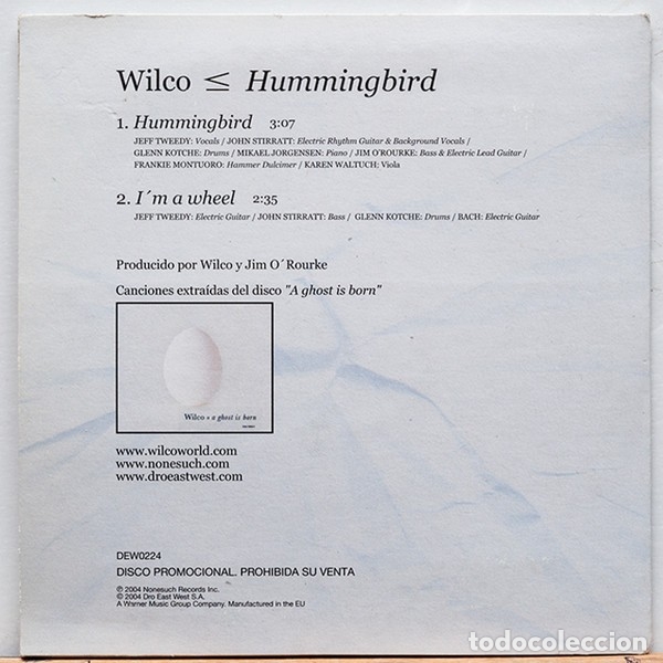 CDs de m&uacute;sica: Wilco- Hummingbird - Foto 2