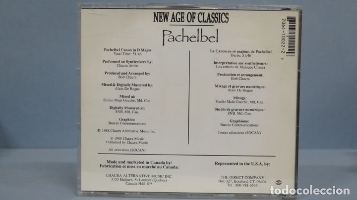 CDs de m&uacute;sica: CD. PACHELBEL WITH OCEAN SOUNDS - Foto 2